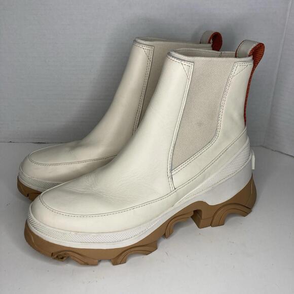 Sorel Women's Brex Chelsea Boot Gum Lug Sole in Natural Sea Salt 7 US 38 EU - Picture 4 of 9